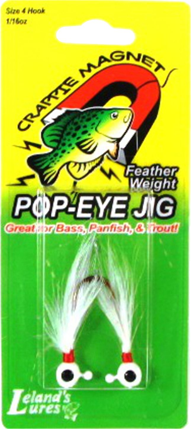 Leland's Lures Crappie Magnet Pop-Eye Jigs