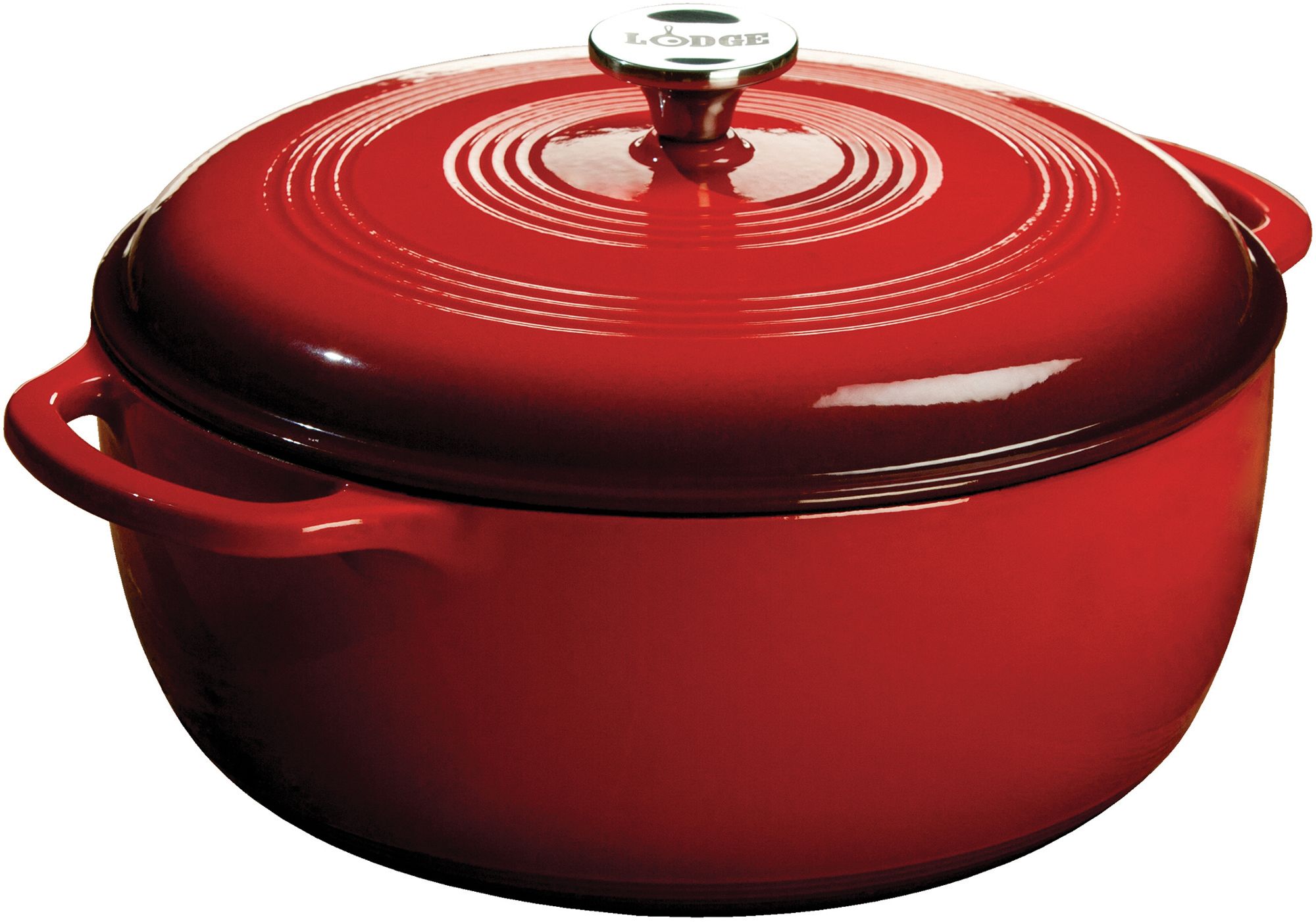 Lodge Red Enamel 7.8 Quart Dutch Oven