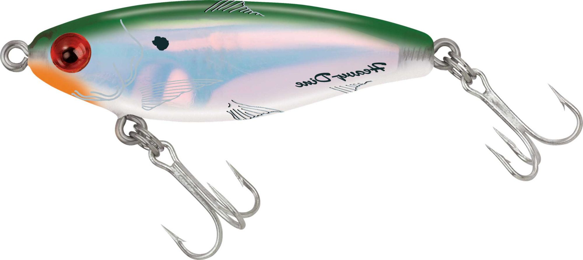 MirrOlure Heavy Dine Sinking Twitchbait - 7/16 oz. - Green/White/Silver