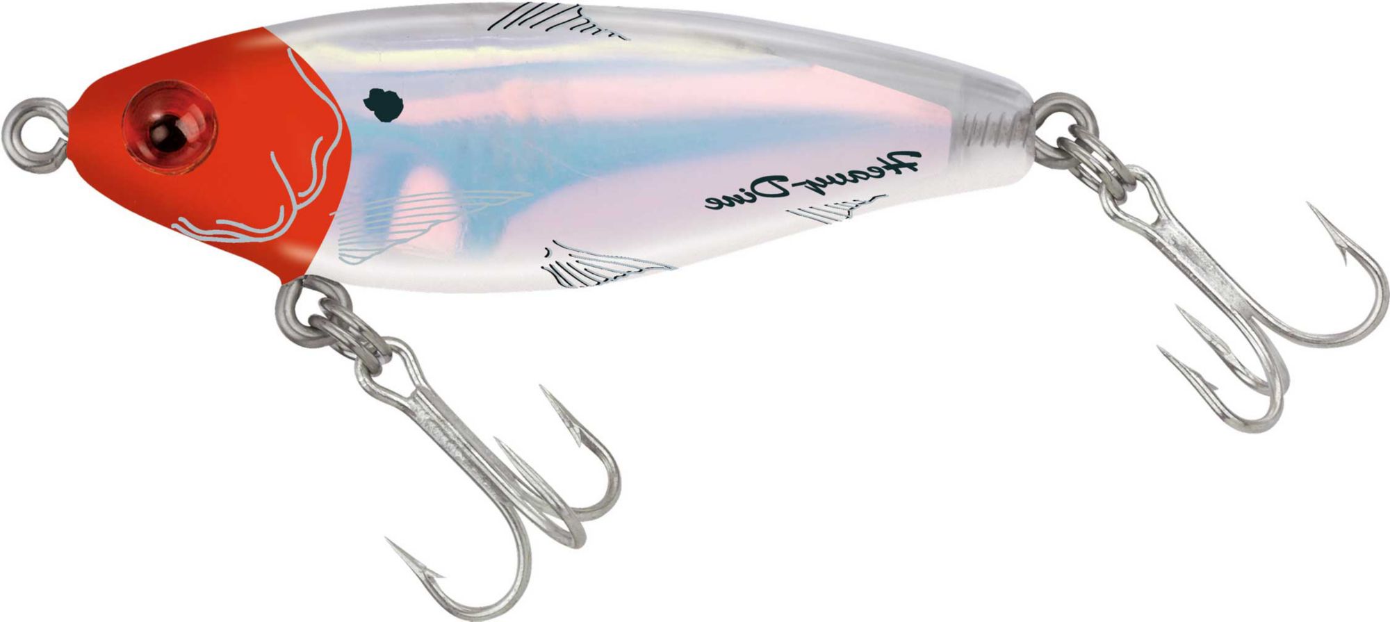 MirrOlure Heavy Dine Sinking Twitchbait - 7/16 oz. - Red Head/White/Silver
