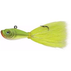 Treble Hook with Chartreuse Bucktail – Hopkins Lures