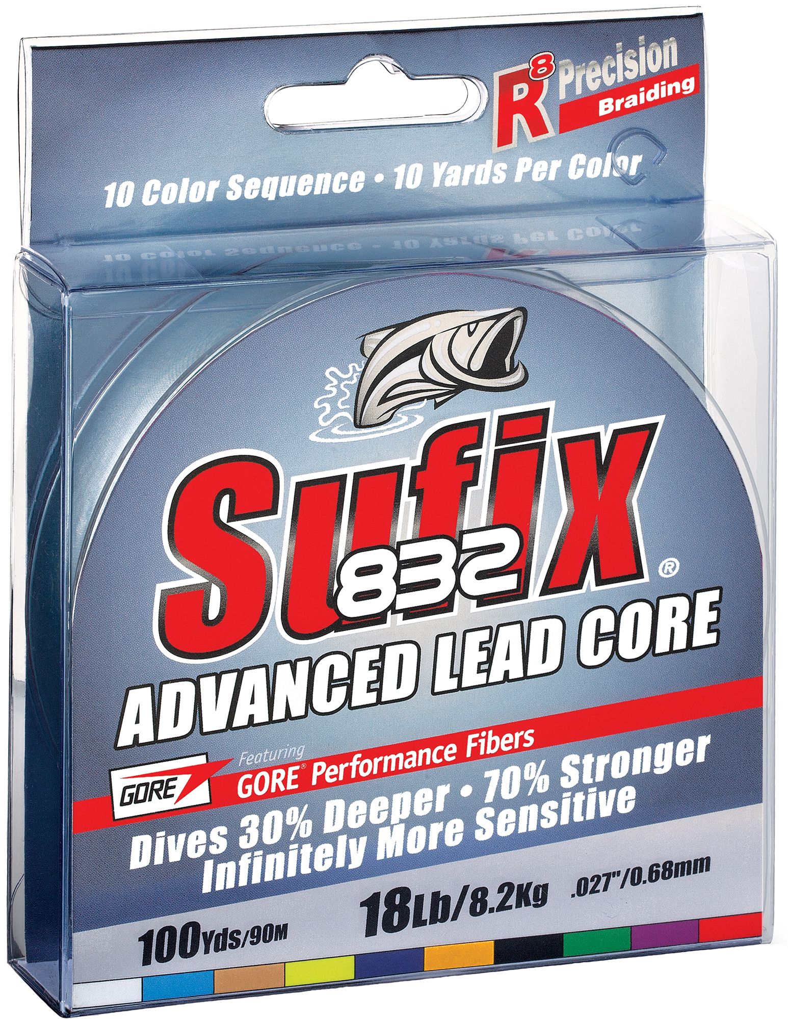 Sufix 832 Advanced Lead Core Monofilament Fishing Line - No Color