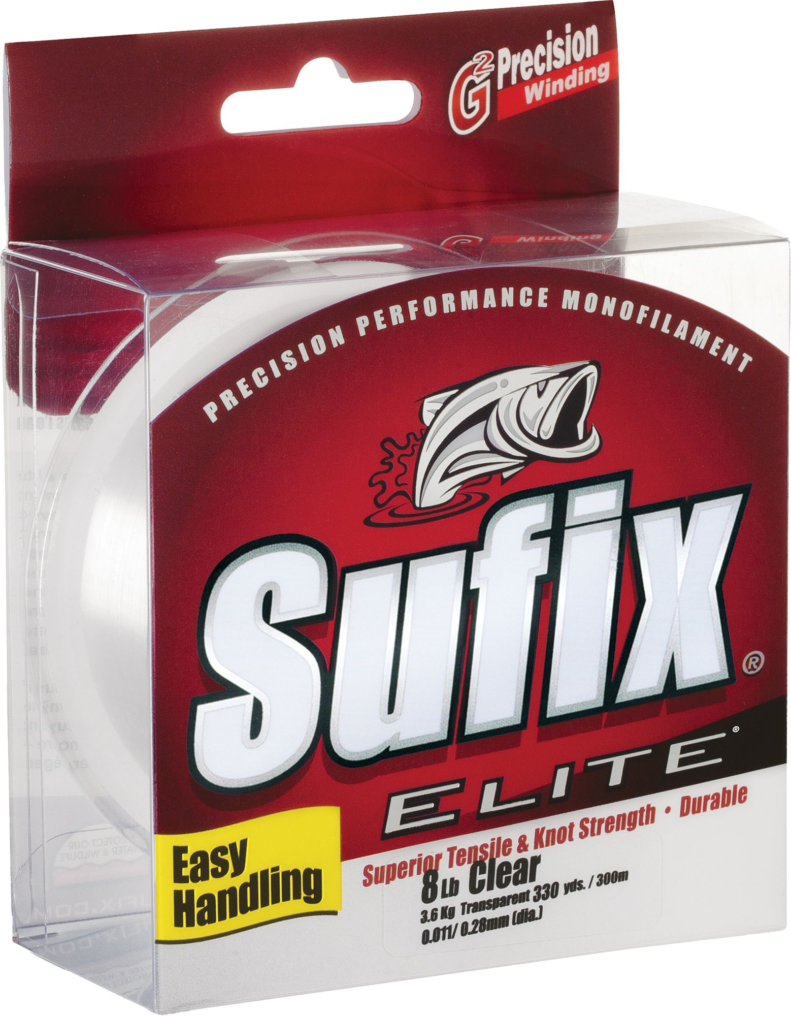 Sufix Elite 17 lb Fishing Line (Clear, Size- 330 YD Spool