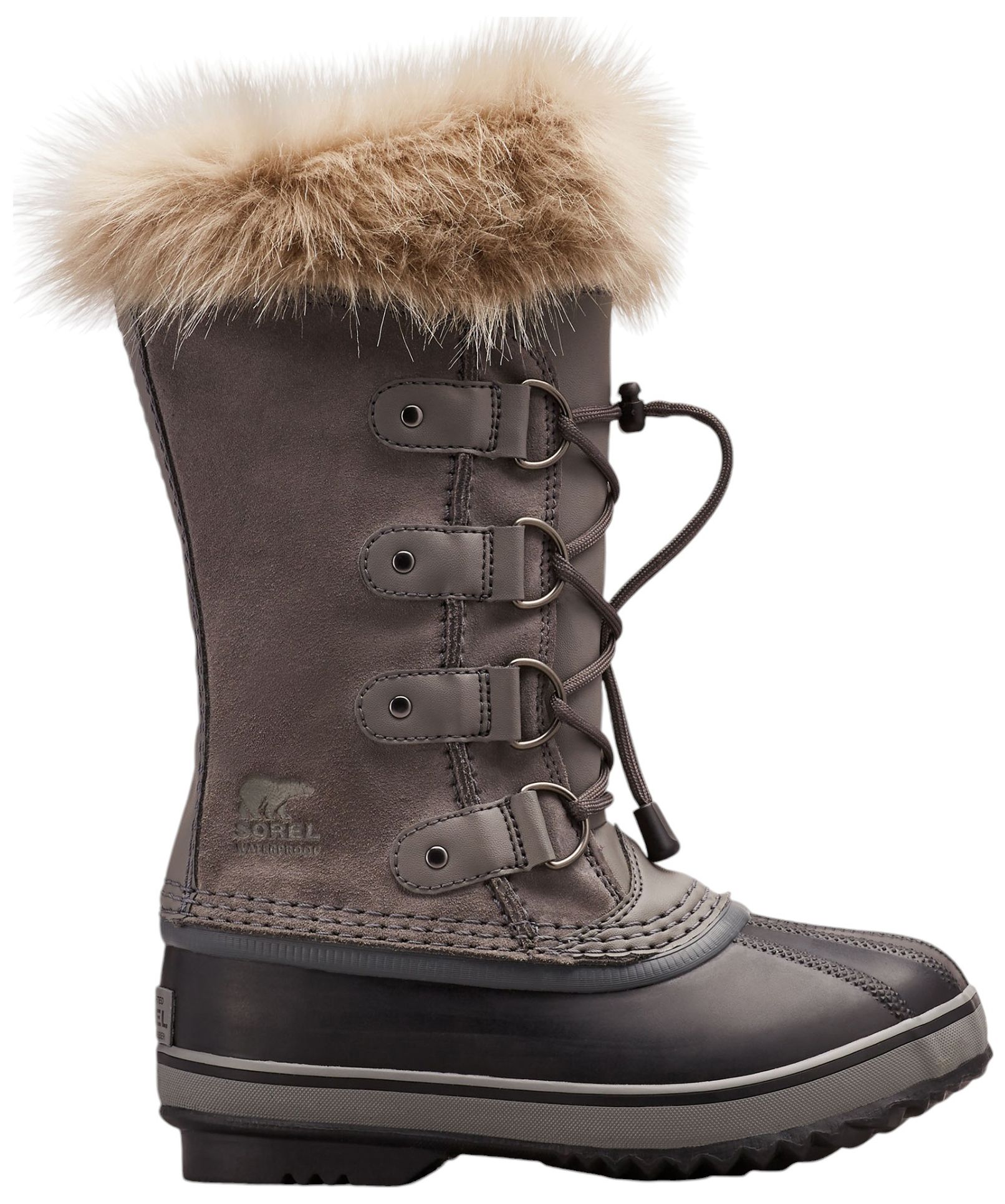 SOREL Kids' Joan of Arctic Insulated Waterproof Winter Boots - Gray