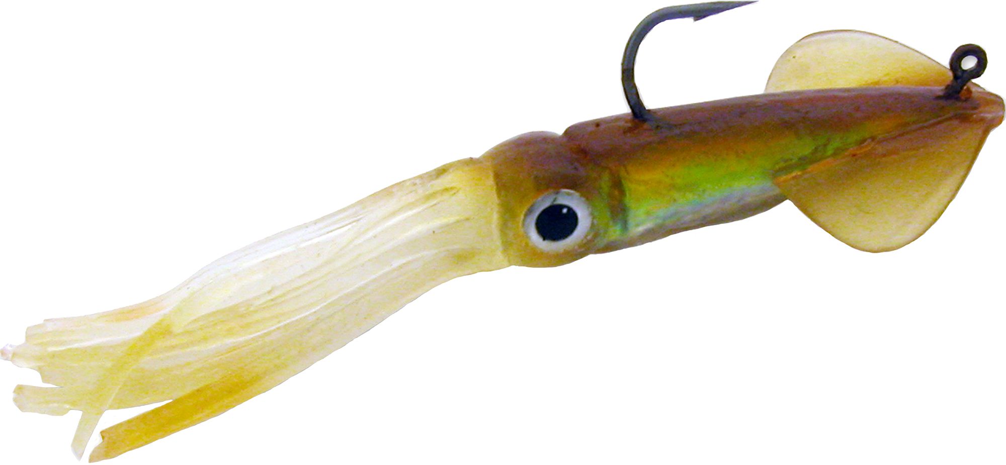 Tsunami Weighted Holographic Squid Soft Bait, Natural