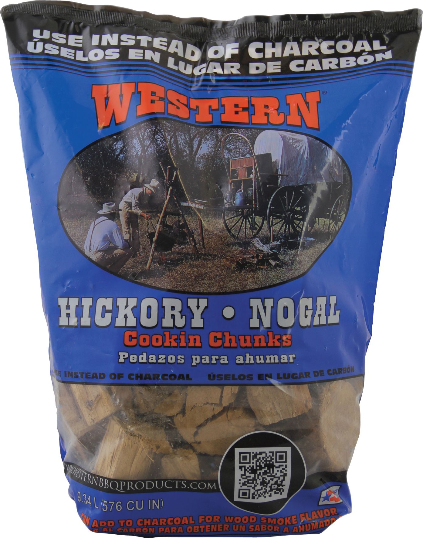 WESTERN BBQ Hickory Cooking Chunks - No Color