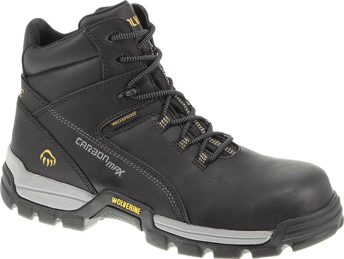 wolverine black work boots