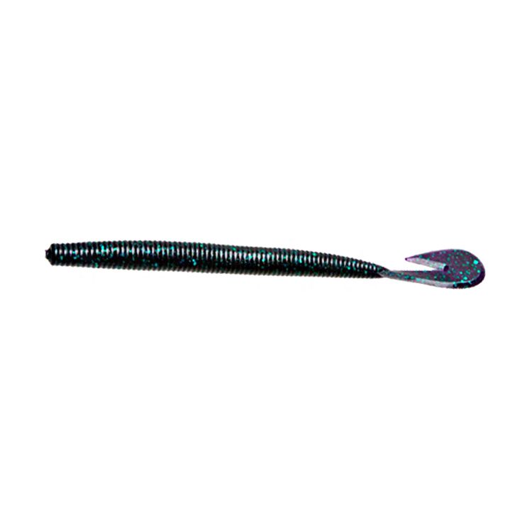 Zoom Bait Magnum Ultra Vibe Speed Worm Soft Bait, Junebug