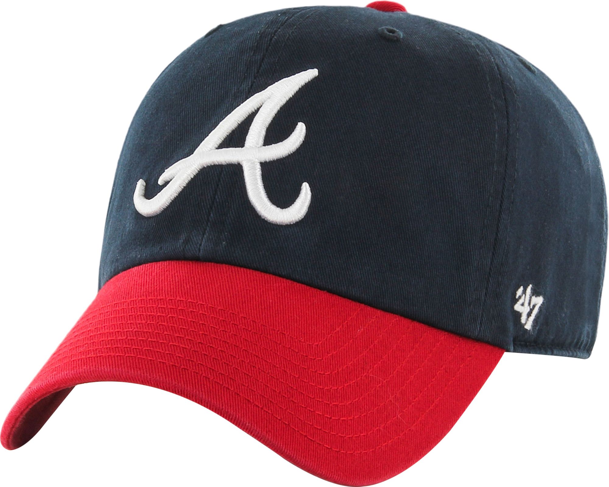 '47 Men's Atlanta Braves Navy Clean Up Adjustable Hat
