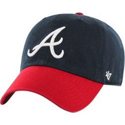 ‘47 Men's Atlanta Braves Navy Clean Up Adjustable Hat
