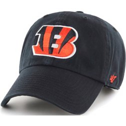 '47 Men's Cincinnati Bengals Black Clean Up Adjustable Hat