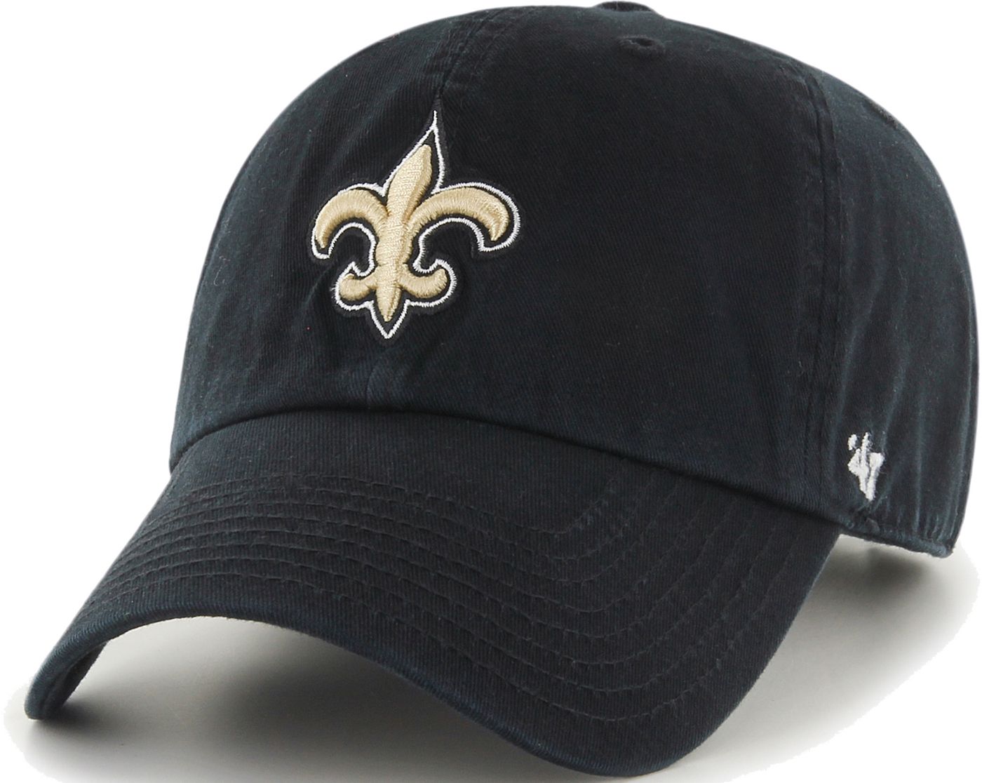 '47 Men's New Orleans Saints Black Clean Up Adjustable Hat | DICK'S ...