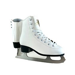 American Athletic Shoe Girls' Leather Lined Figure Skates
