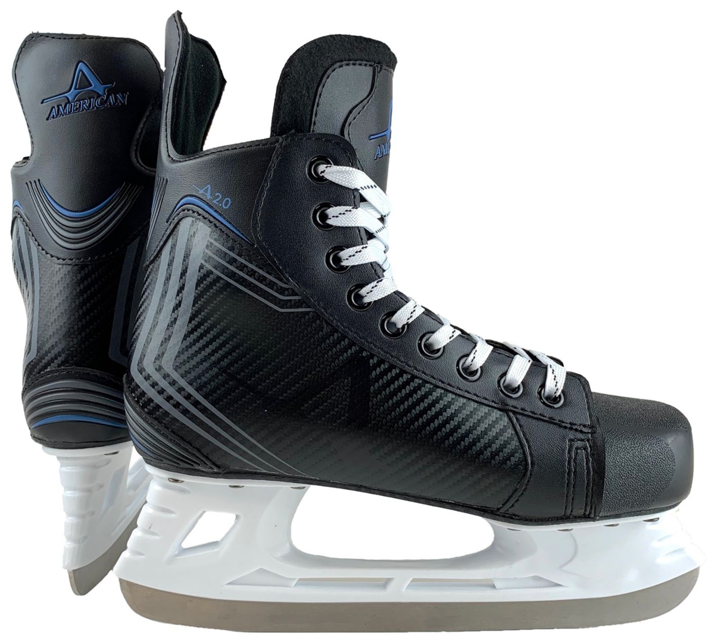 american athletic shoe men's leather lined figure skates