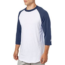 adidas Adult Triple Stripe ¾ Sleeve Baseball Practice Shirt
