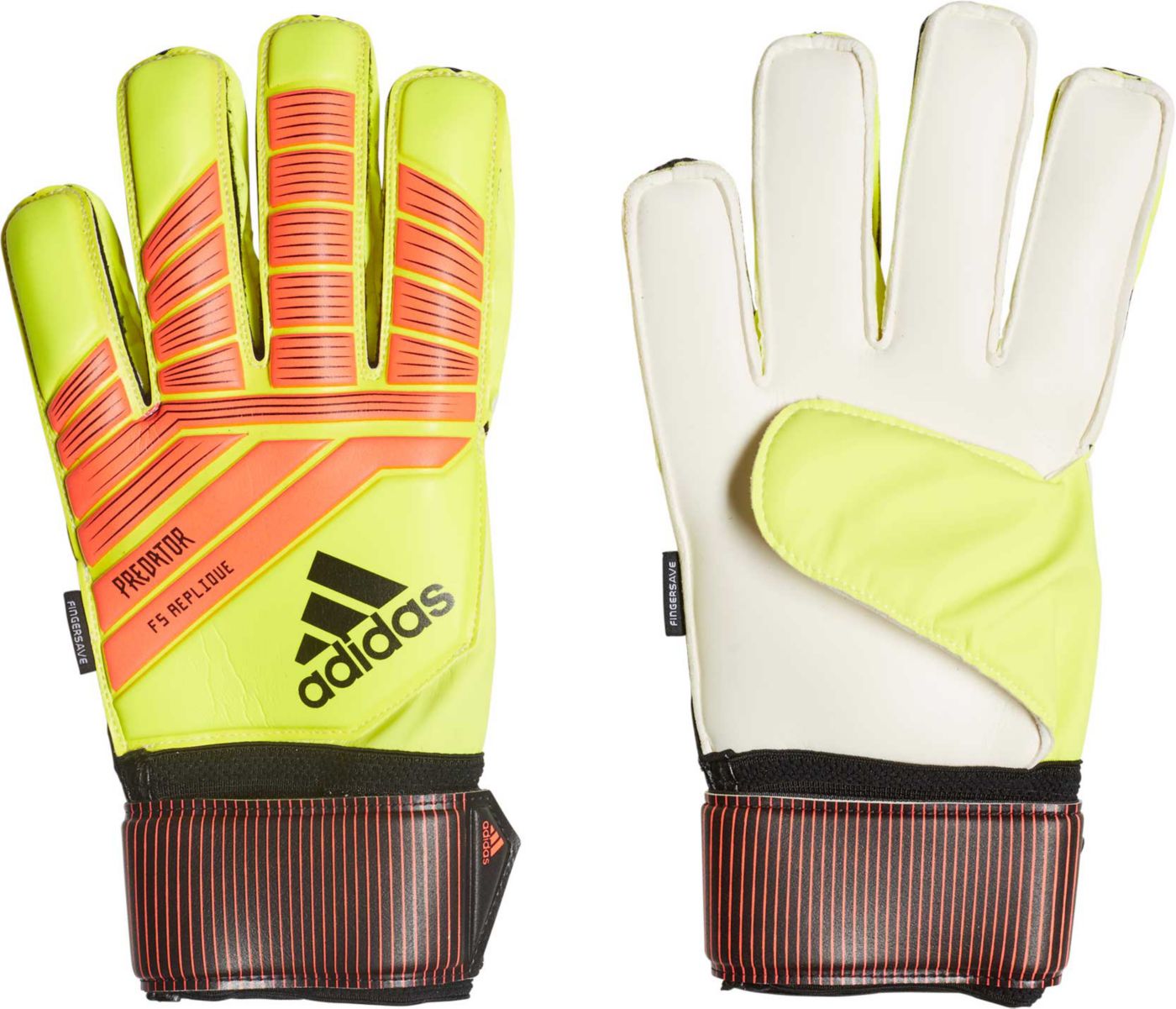 adidas Predator Fingersave Repliqué Soccer Goalkeeper Gloves | DICK'S ...