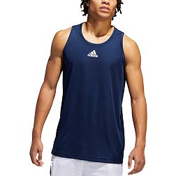 adidas Men's Heathered Basketball Sleeveless Shirt