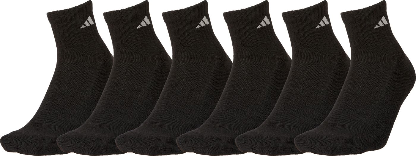 adidas Men's Athletic Quarter Socks - 6 Pack | DICK'S Sporting Goods