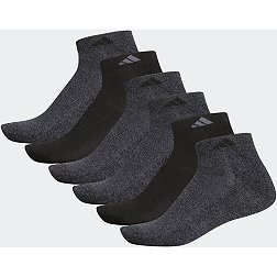 adidas Men's Athletic Cushioned Low Cut Socks- 6 Pack