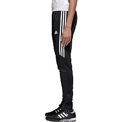 Adidas Tiro 17 Training Pants Womens Sz XS Black w/ White Stripes