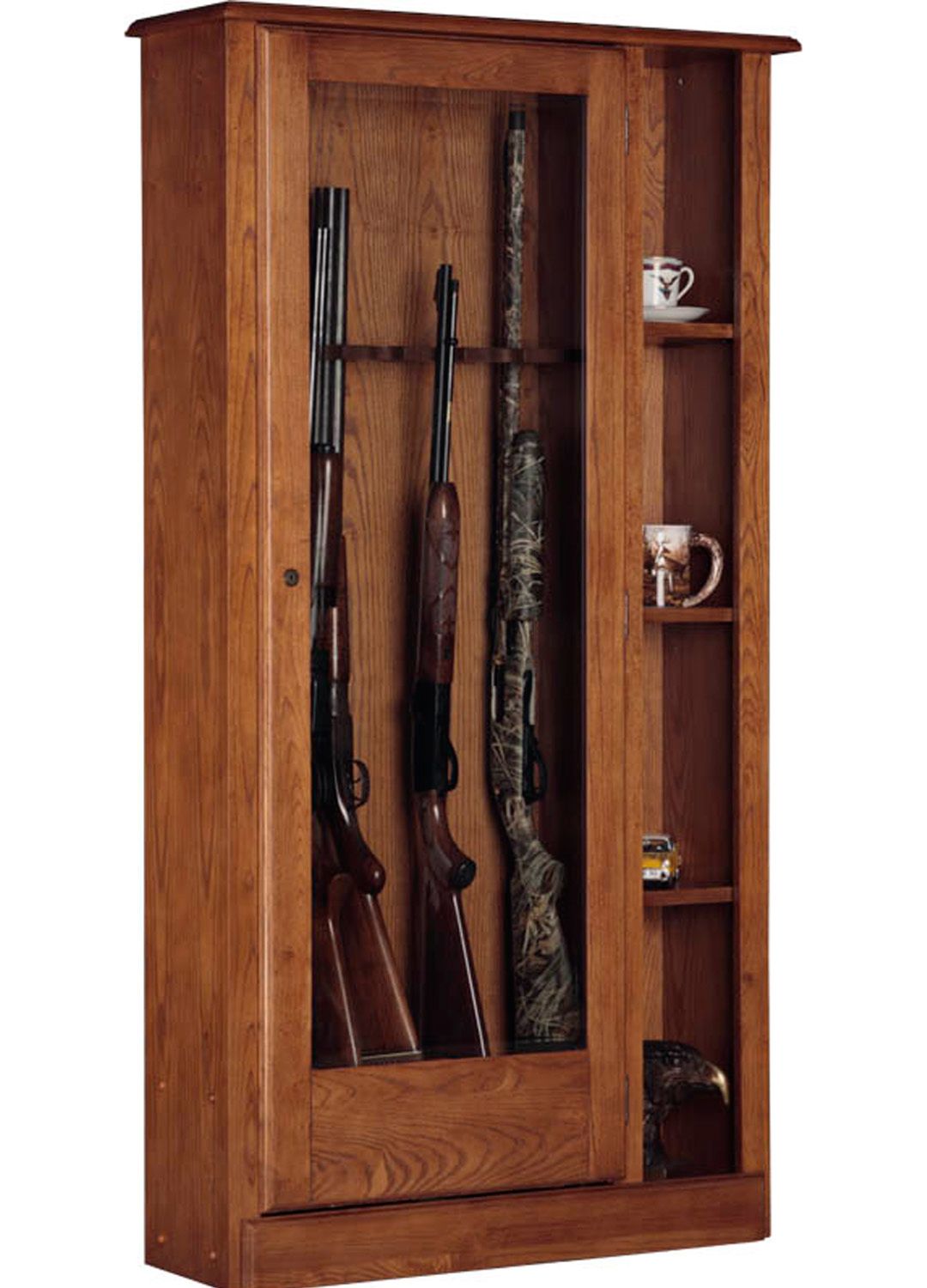 American Furniture Classics 10 Gun Curio Cabinet Combo Field