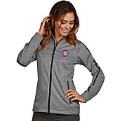 Antigua Women's Chicago Cubs Grey Golf Jacket