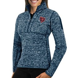 Antigua Women's Chicago Bears Fortune Navy Pullover Jacket