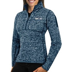 Antigua Women's Seattle Seahawks Fortune Navy Pullover Jacket