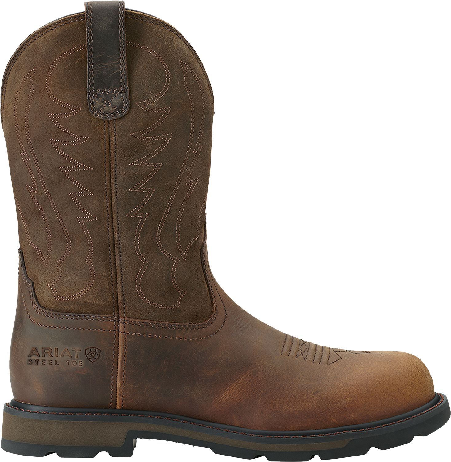 mens pull on steel toe boots