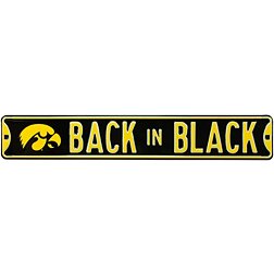 Authentic Street Signs Iowa Hawkeyes ‘Back in Black' Street Sign