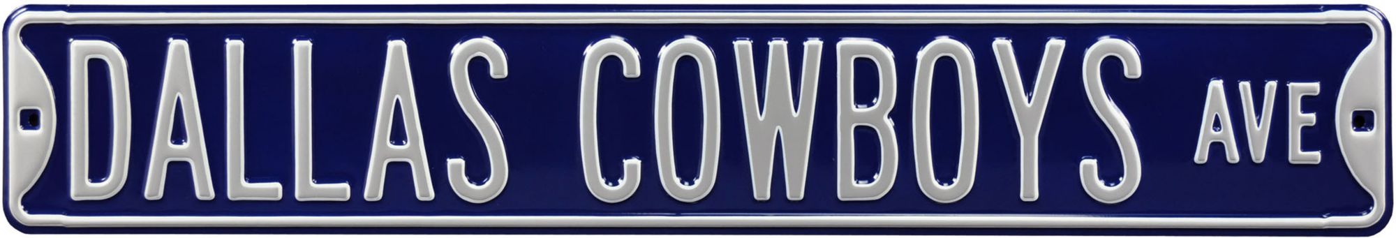 Authentic Street Signs Dallas Cowboys 6-in x 36-in Metal Blank Sign at