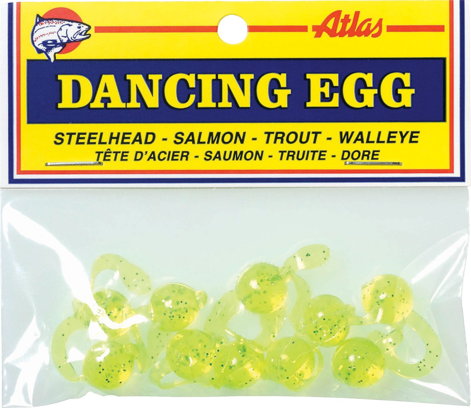 Atlas Dancing Egg Baits, Chartreuse
