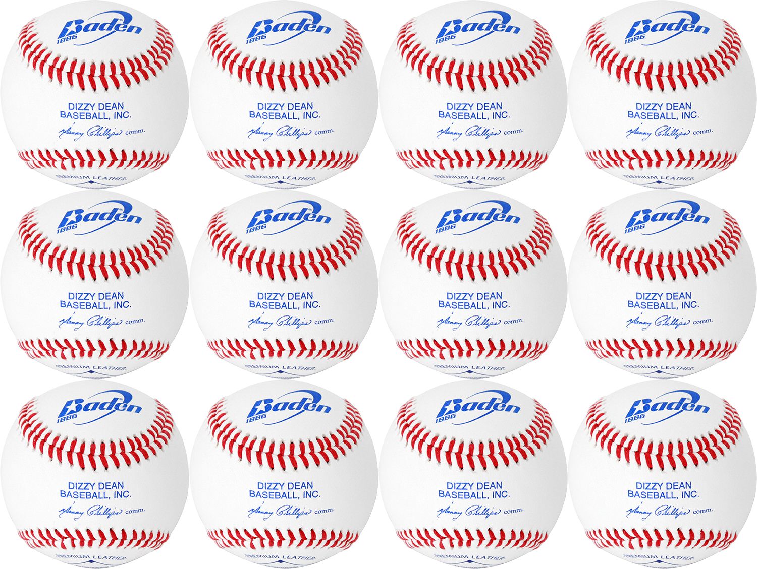 Baden Official Dizzy Dean Baseballs - 12 Pack