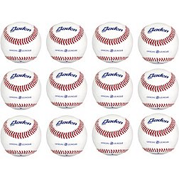 Baden Official League Leather Baseballs - 12-Pack