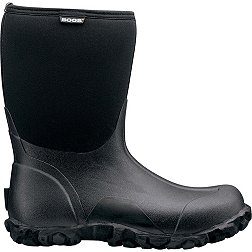 BOGS Men's Classic Mid 10” Insulated Waterproof Rain Boots