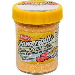 Berkley PowerBait Natural Scent Glitter Trout Dough Bait – Salmon Egg Flavor