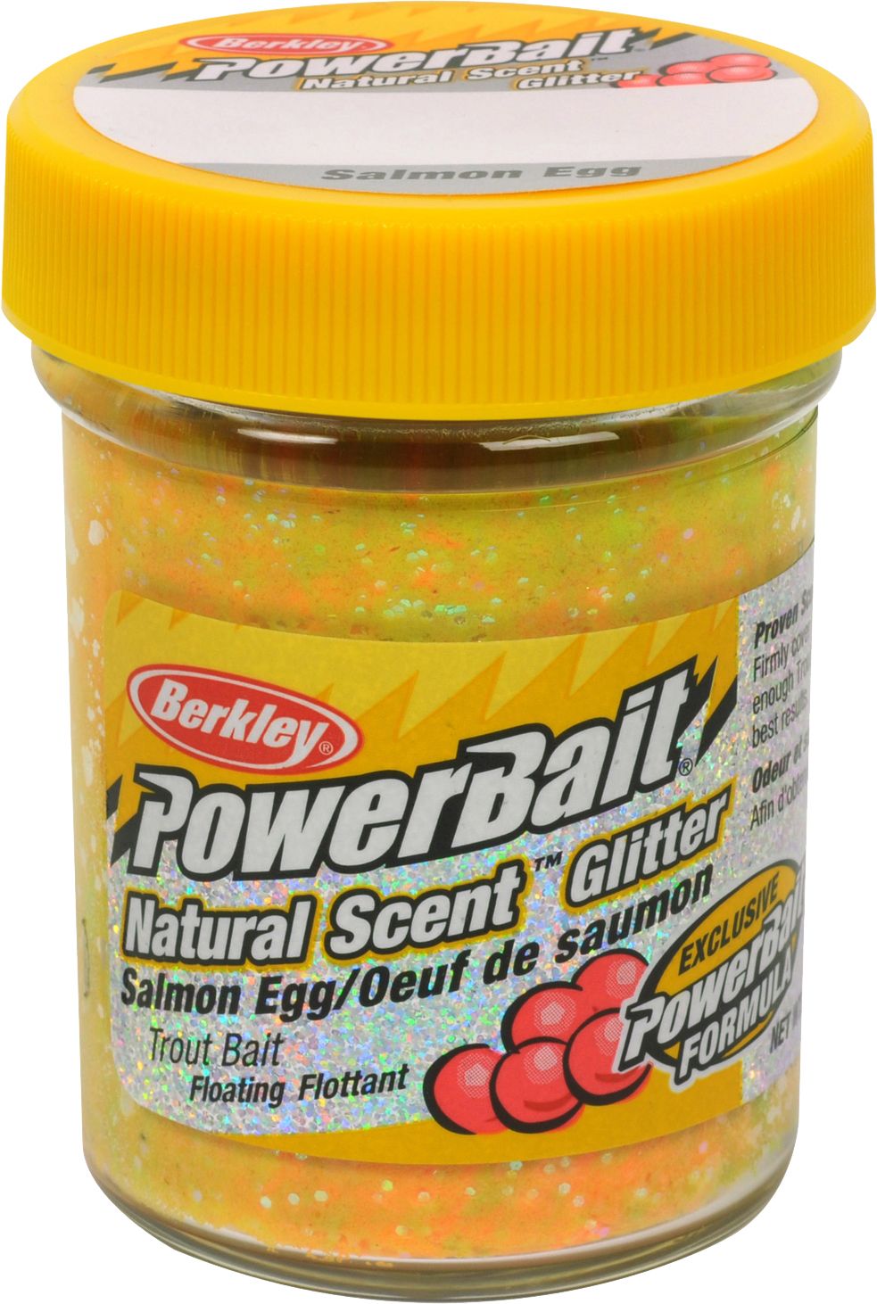Berkley PowerBait Natural Scent Glitter Trout Dough Bait – Salmon Egg Flavor