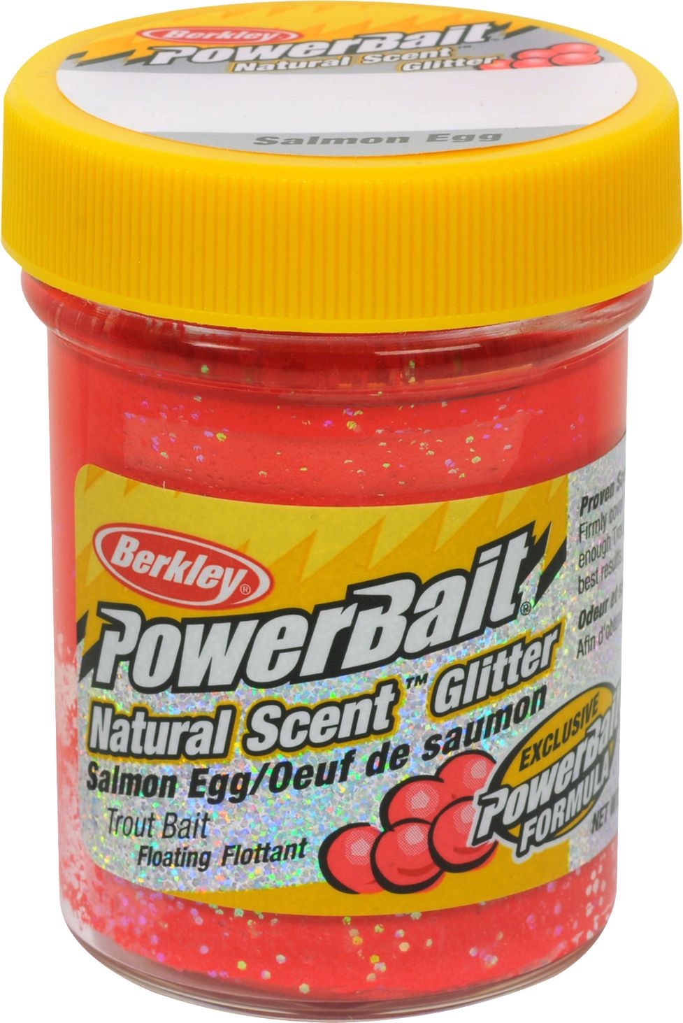 Berkley PowerBait Natural Scent Glitter Trout Dough Bait – Salmon Egg Flavor