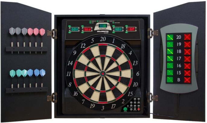 Bullshooter Cricketmaxx 5 0 E Bristle Dartboard Cabinet Set