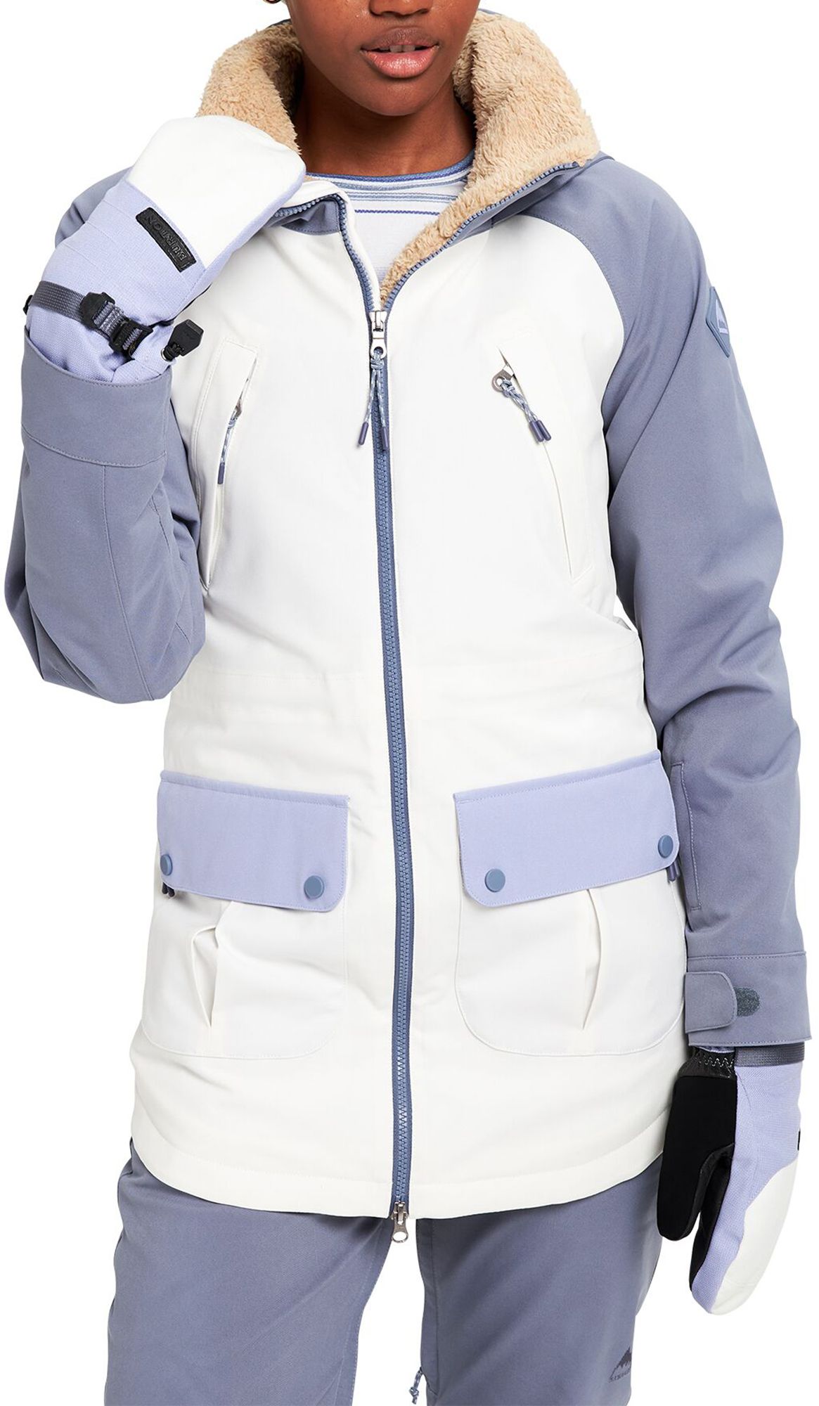 Burton Women's Prowess Insulated Jacket, XS, Flkstngry/Sttwht/Fxglvvlt | Holiday Gift