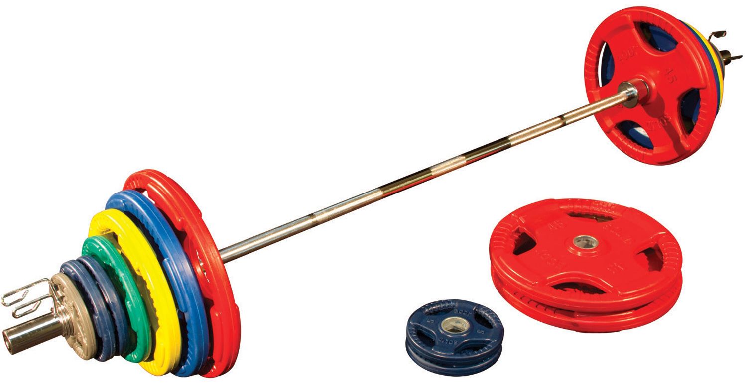 Body-Solid 400 lb Bumper Set with Bar