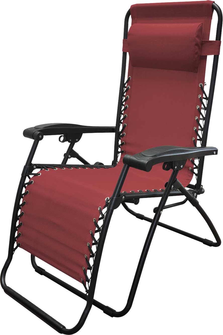 Burgundy zero gravity discount chair