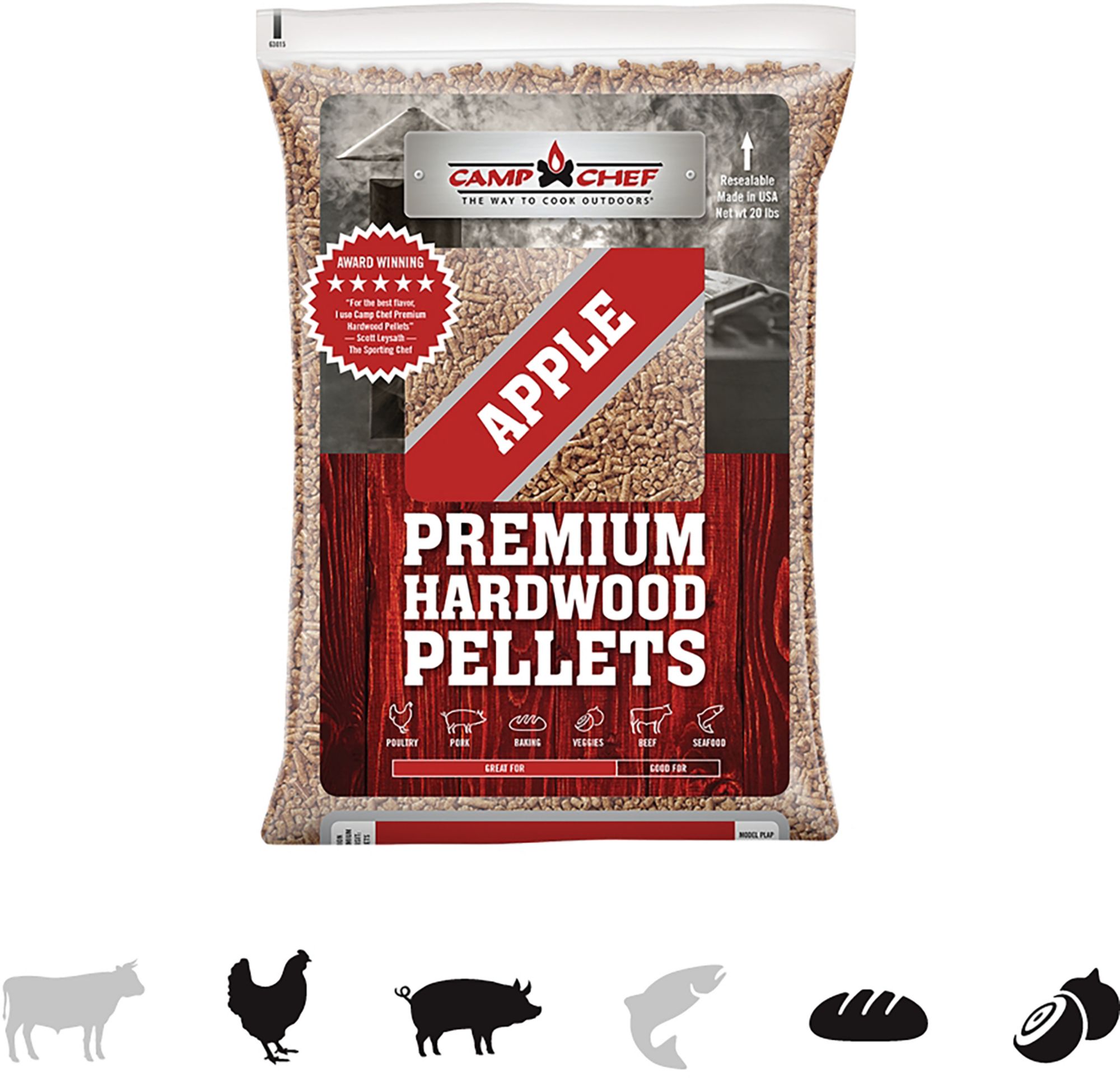 Camp Chef Orchard Apple Premium Hardwood Pellets 20 lbs.