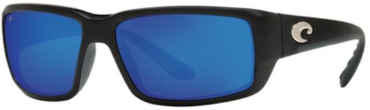 Photos - Sunglasses Costa Del Mar Fantail Polarized , Men's, Black/Blue 16CDEUFNTLBL 