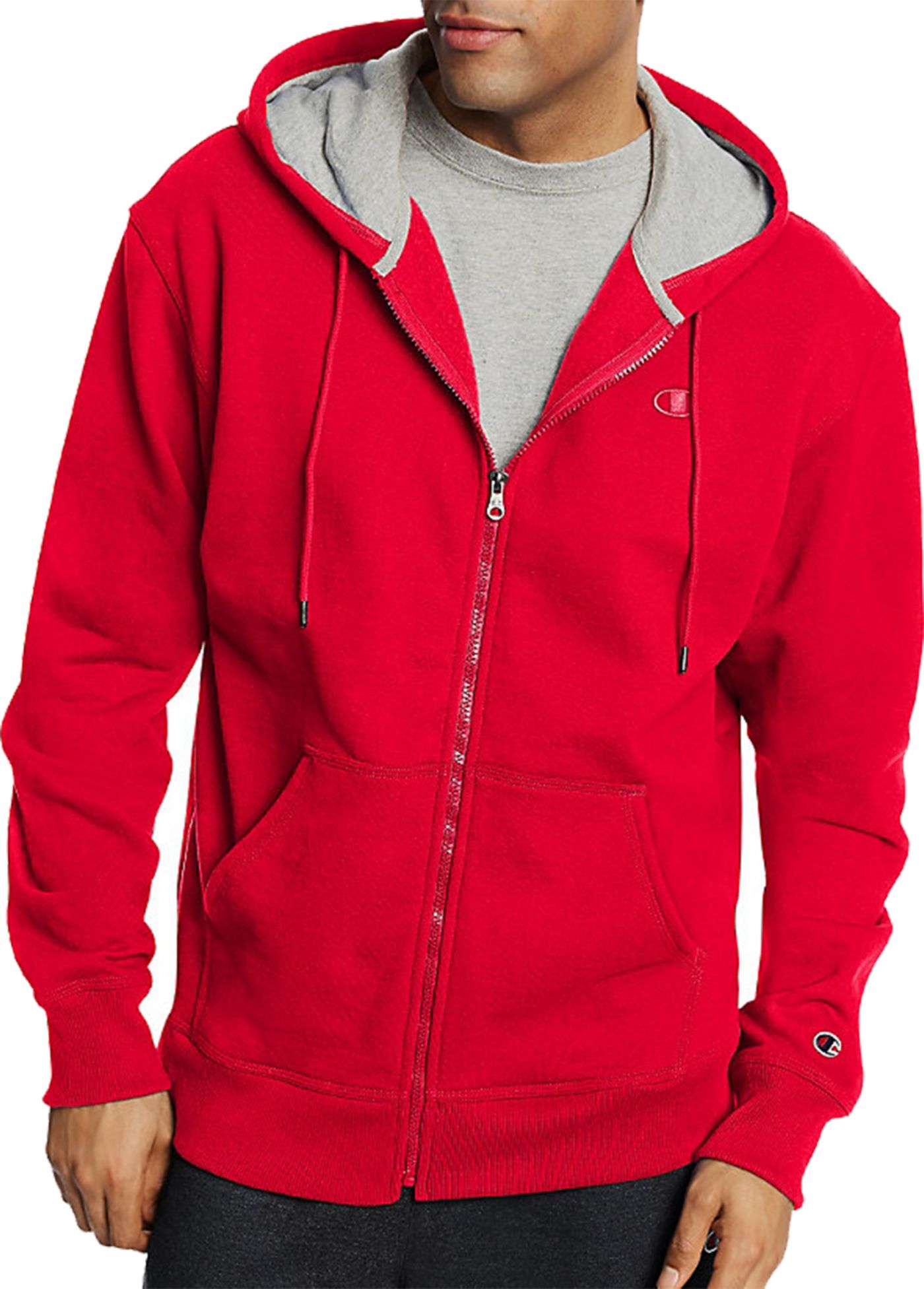 Champion Men's Powerblend Full Zip Fleece Hoodie | DICK'S Sporting Goods