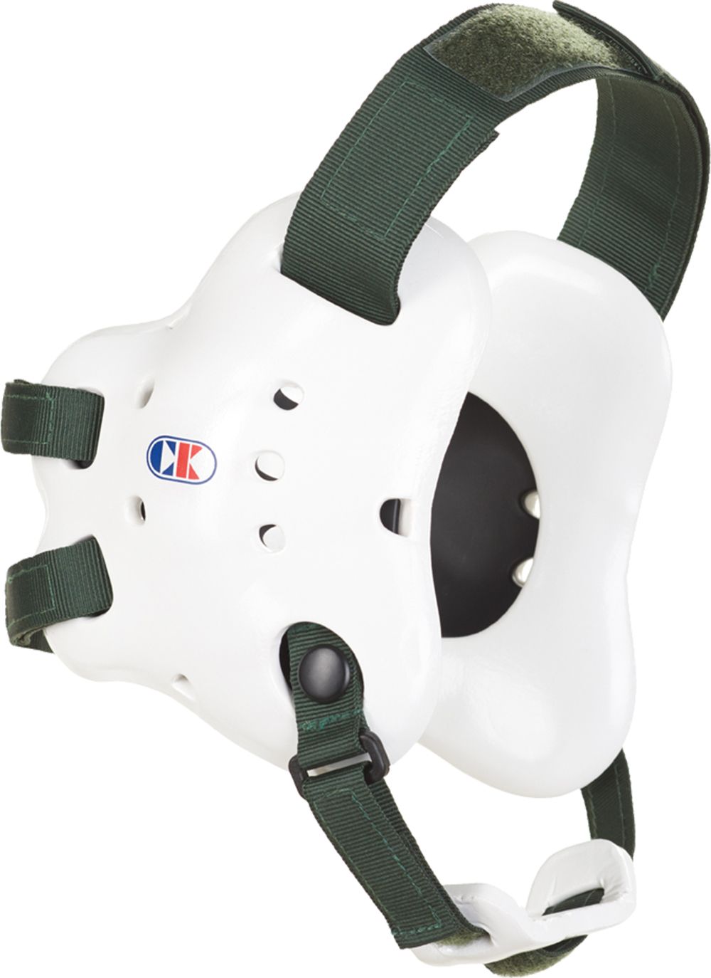 White/Dark Green