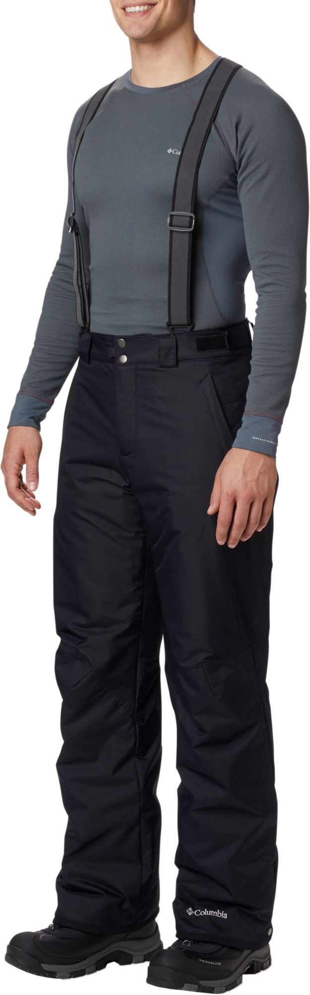 columbia men's bugaboo suspender pants