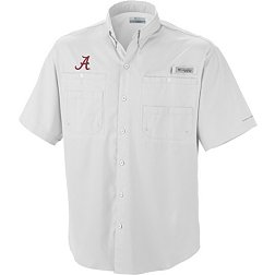 Columbia Men's Alabama Crimson Tide White Tamiami Performance Shirt