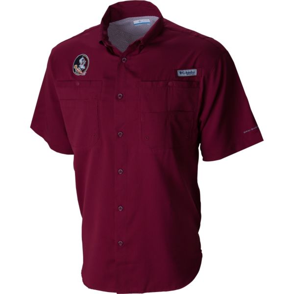Columbia Men's Florida State Seminoles Garnet Tamiami Performance Shirt
