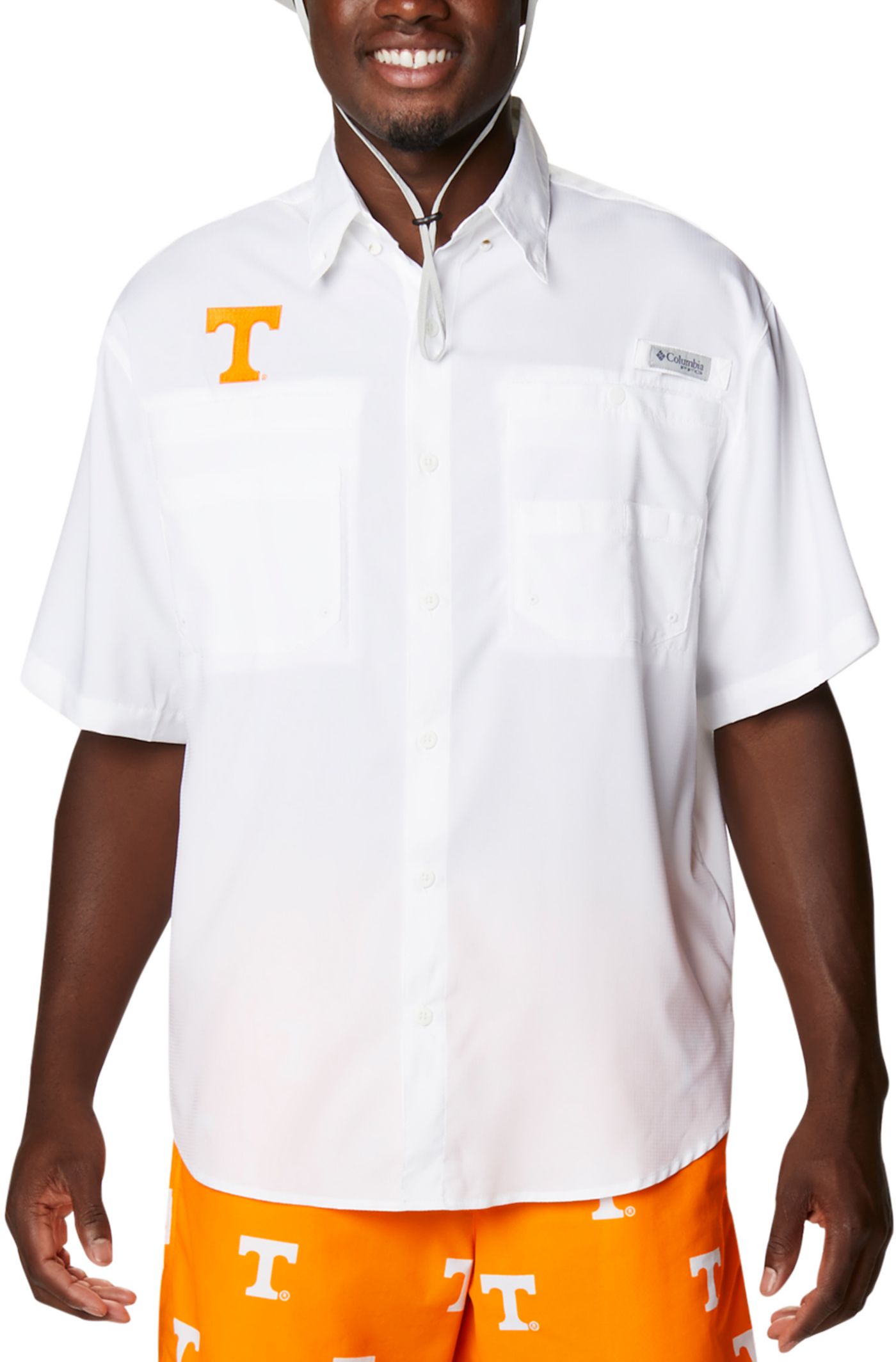 Columbia Men's Tennessee Volunteers White Tamiami Performance Short